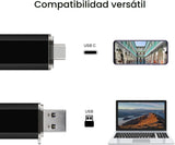 Paquete de 2 Unidades Flash USB C de 128GB Unidad Flash Dual Tipo C...
