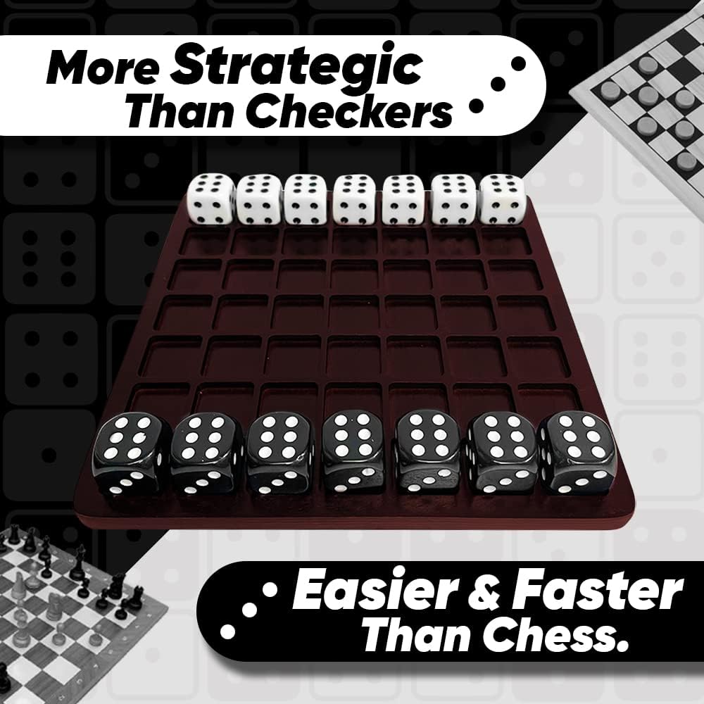 Dittle™ - Dice Battle | Juegos de dados para 2 jugadores para adultos | Juegos de mesa para adultos para 2 jugadores | El mejor juego de dos jugadores para adultos | Diversión de mesa de centro de