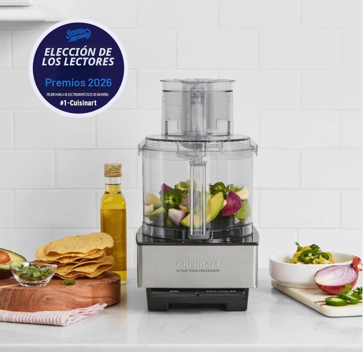 Cuisinart Procesador de alimentos, picadora de alimentos vegetales de 14