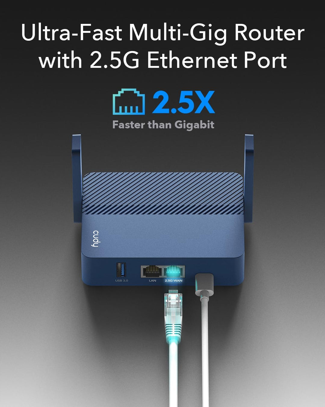 Cudy Router de viaje inalámbrico de 2.5 Gb con Wi-Fi 6 de bolsillo...