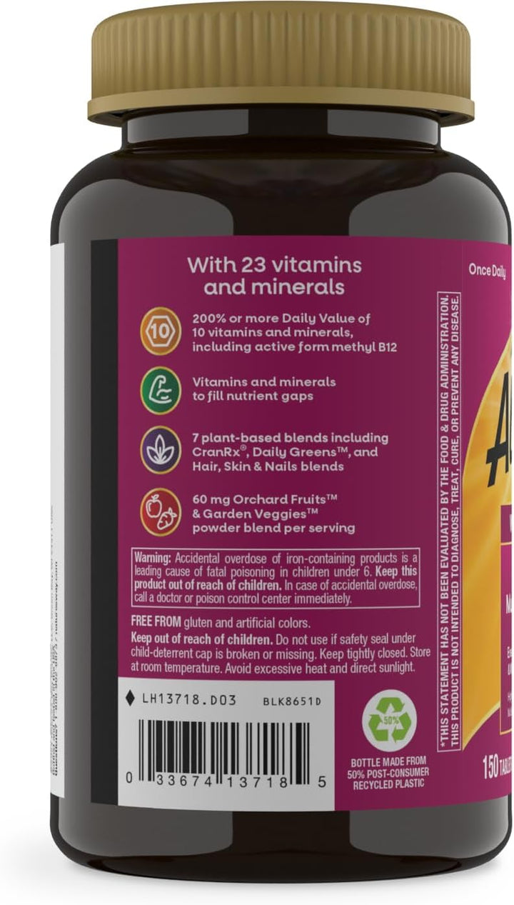 Nature's Way ¡Alive! Ultra Multivitamínico diario para mujer, f...