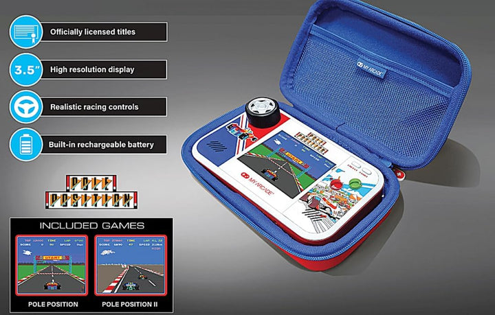 My Arcade Pole Position Pocket Player Max: Juegos para niños, Contr...