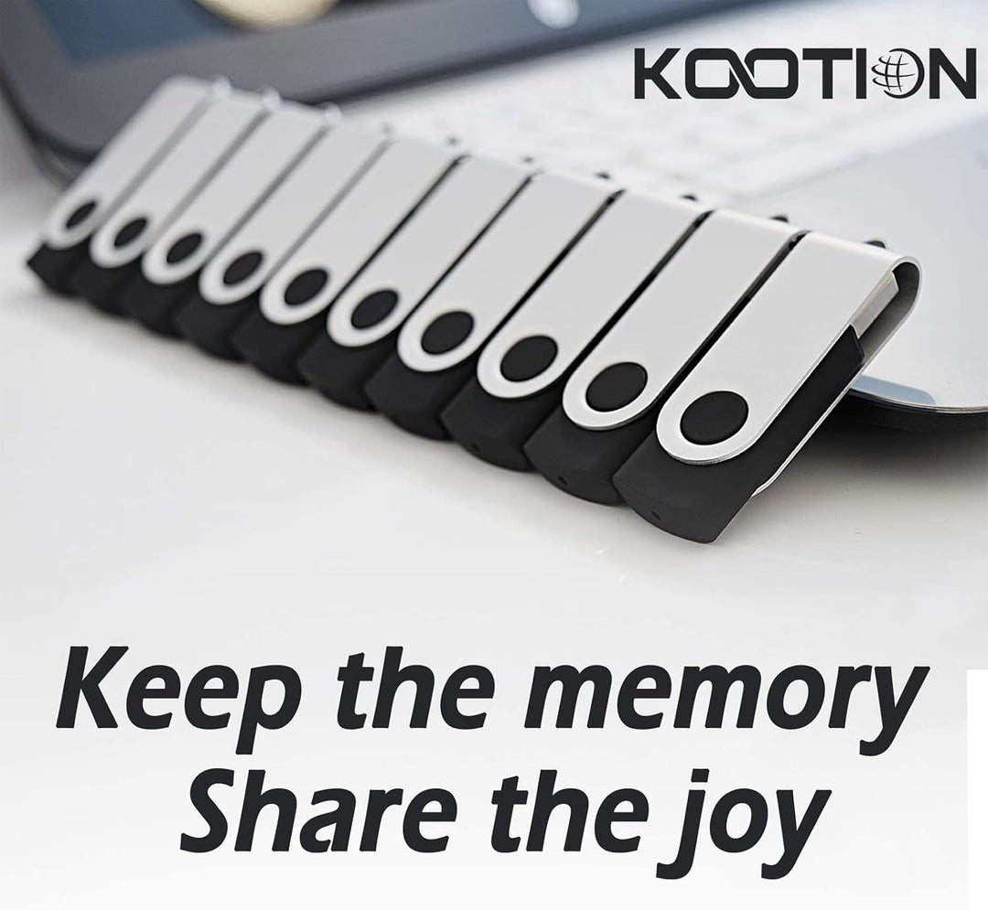 KOOTION - Paquete de 10 unidades flash USB 2.0 de 64 GB, unidades f...