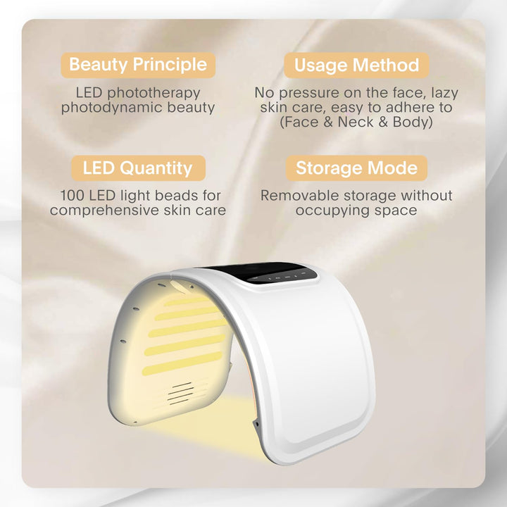 Terapia de luz roja para la cara, mascarilla facial LED para terapi...