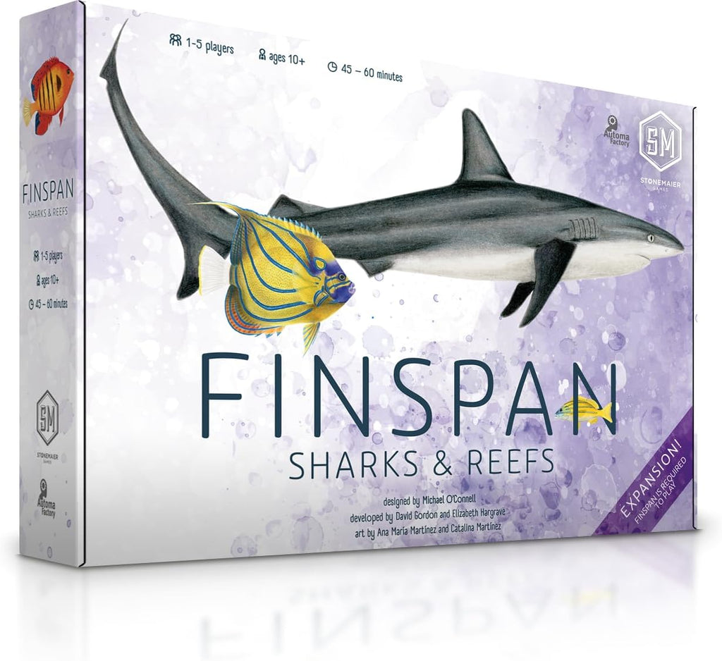 Stonemaier Games: Finspan: Expansión de tiburones y arrecifes de Michael