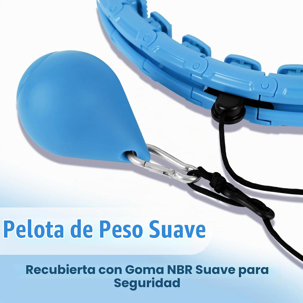 OurStarry - Aro de Ejercicio con Peso de 34 Nudos de Tamaño Grande, Anillo Inteligente de Cintura para Pérdida de Peso en Adultos