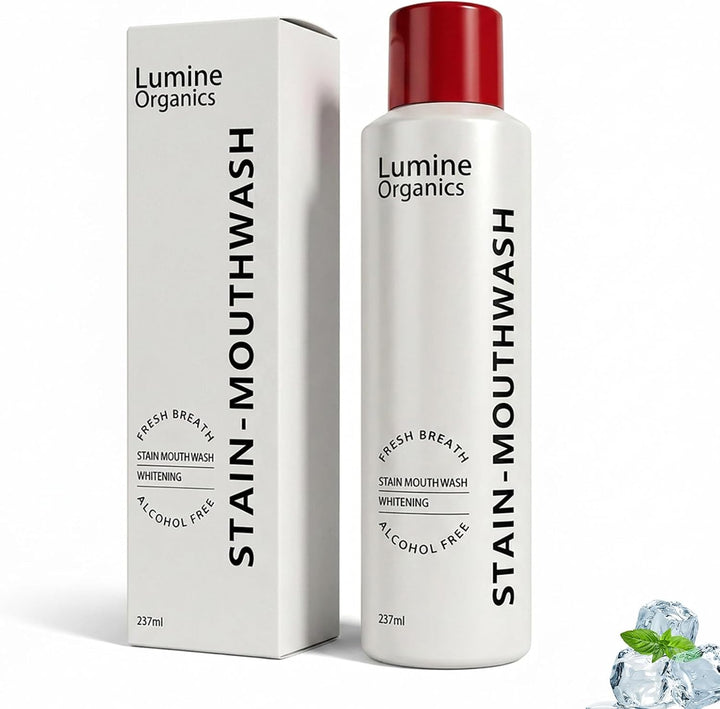 Lumine Organics Enjuague bucal, enjuague bucal blanqueador Lumine O...