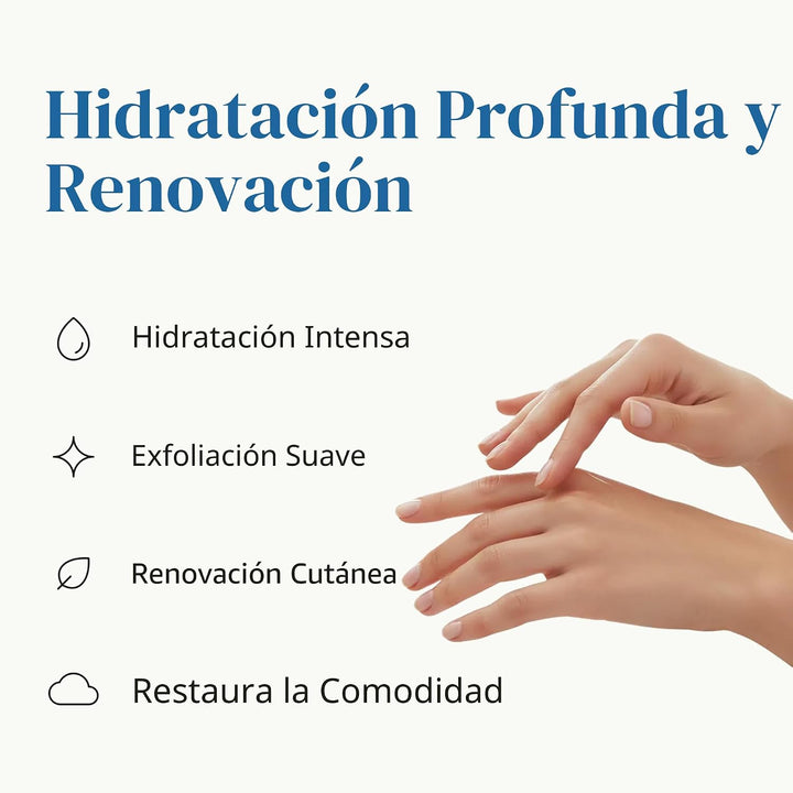 Epielle Máscara de mano reparadora intensiva, 6 pares, suaviza con...