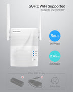 BrosTrend Puente WiFi de doble banda 1200Mbps, convierta dispositivo con