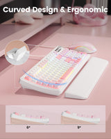 SABLUTE Teclado y mouse para juegos con cable, teclado y mouse con...