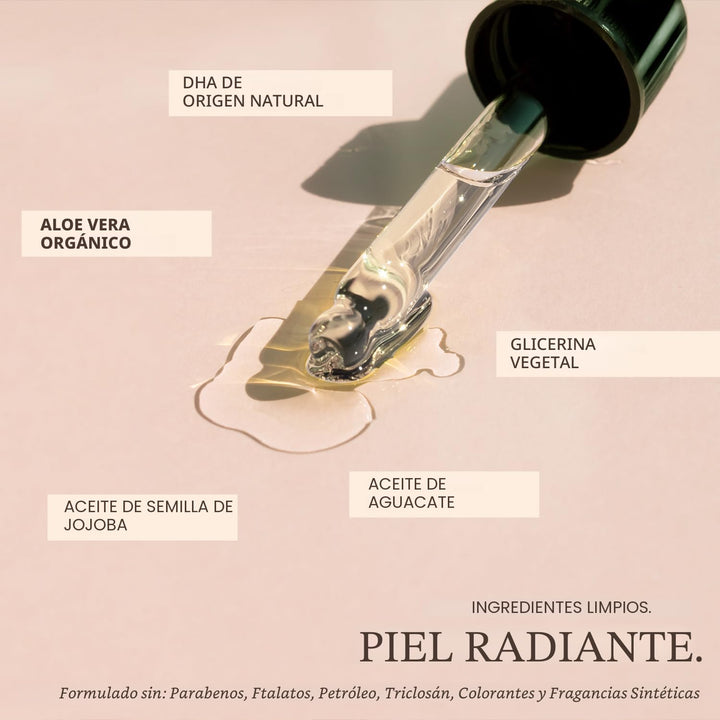 Gotas Autobronceadoras para la Cara - Fabricadas en EE.UU. con Ingr...