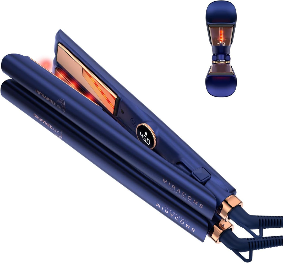 Plancha plana de titanio | MIRACOMB Plancha alisadora profesional c...