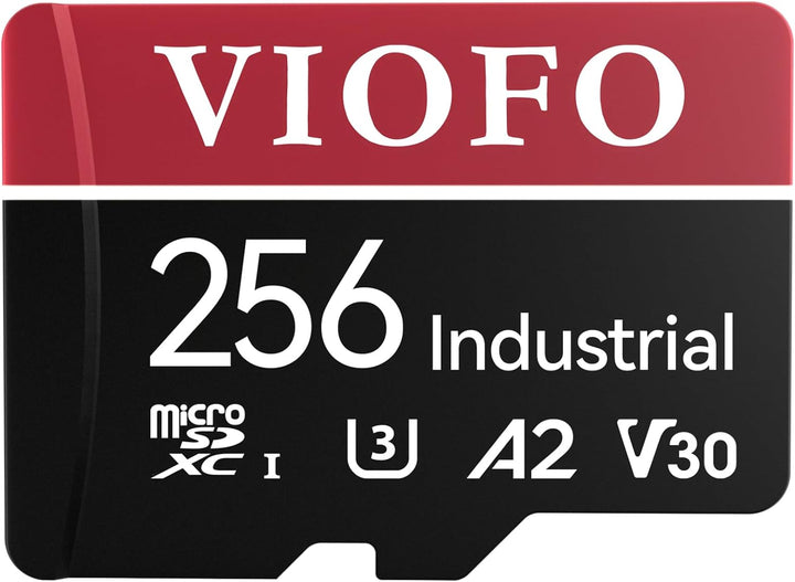 VIOFO Tarjeta microSD de grado industrial de 256 GB, tarjeta de mem...