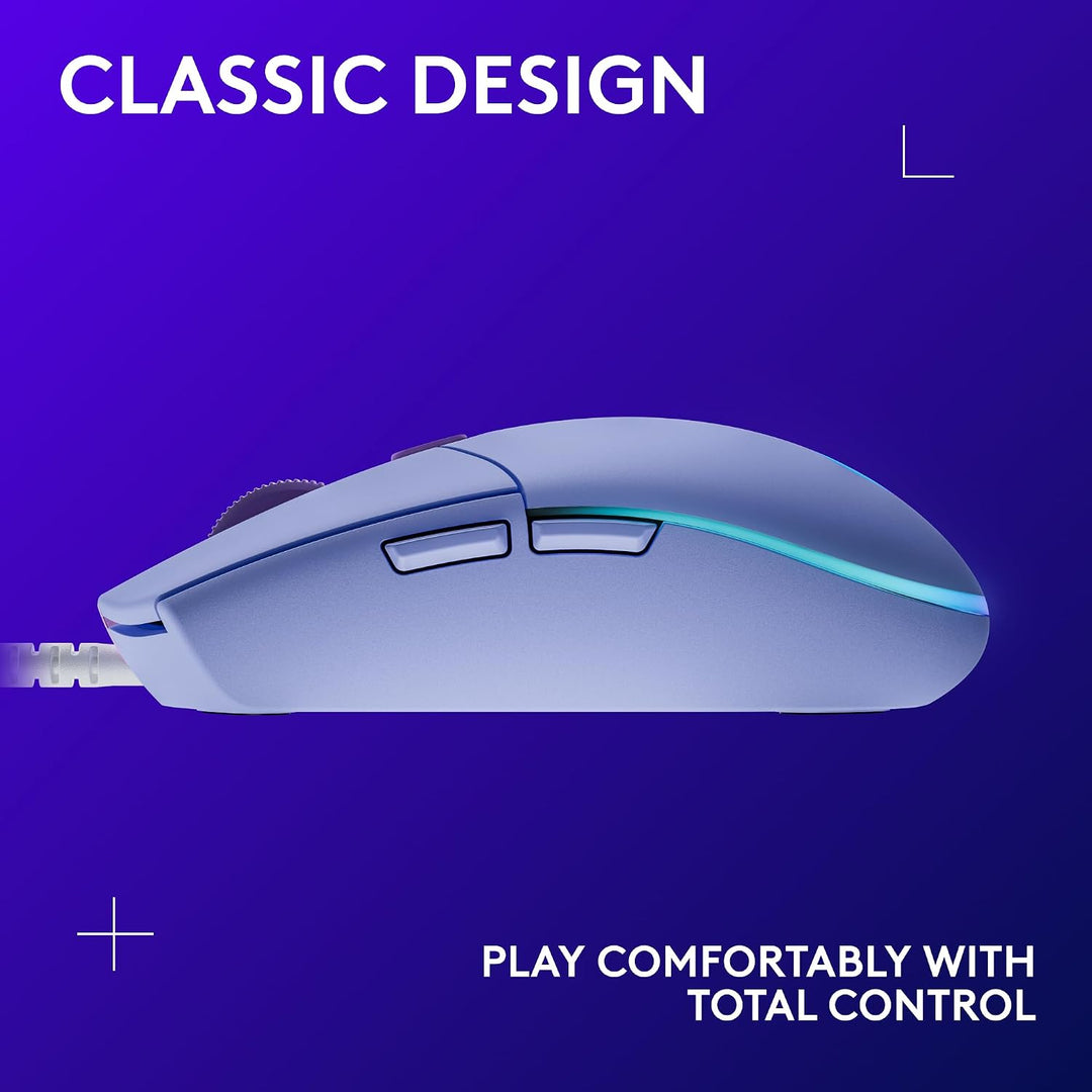 Logitech G203 - Mouse cableado para juegos, 8,000 DPI, efecto óptic...