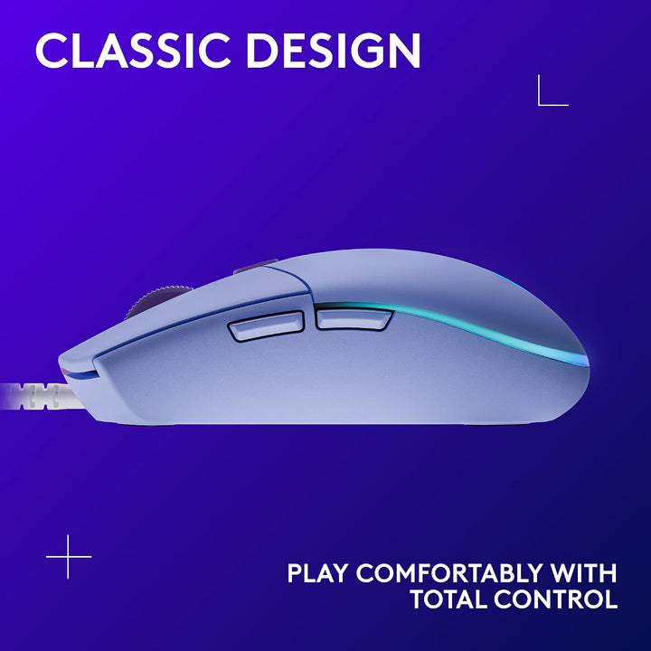 Logitech G203 - Mouse cableado para juegos, 8,000 DPI, efecto óptic...