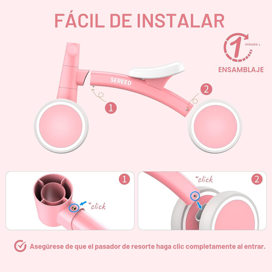 SEREED - Bicicleta de equilibrio para bebés de 1 año, niños y niñas...