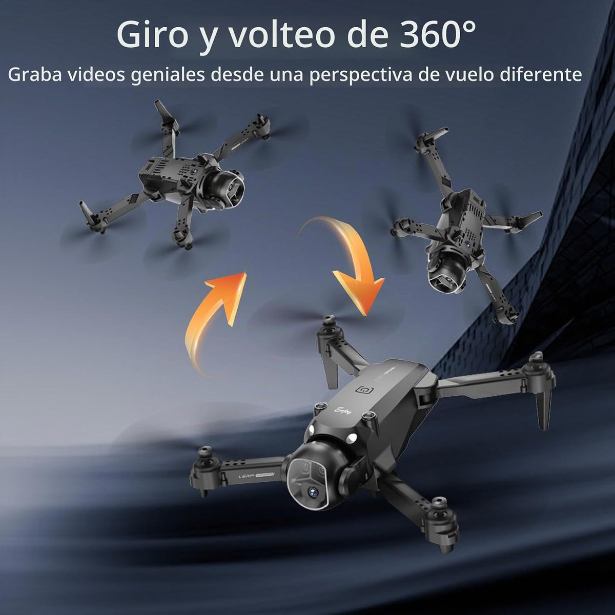 Dron con cámara para adultos principiantes, FPV plegable RC Quadcopter juguetes, helicóptero, cámara HD 1080P, retención de altitud, despegue/aterrizaje con una tecla, giros 3D, waypoints fly, modo sin cabeza