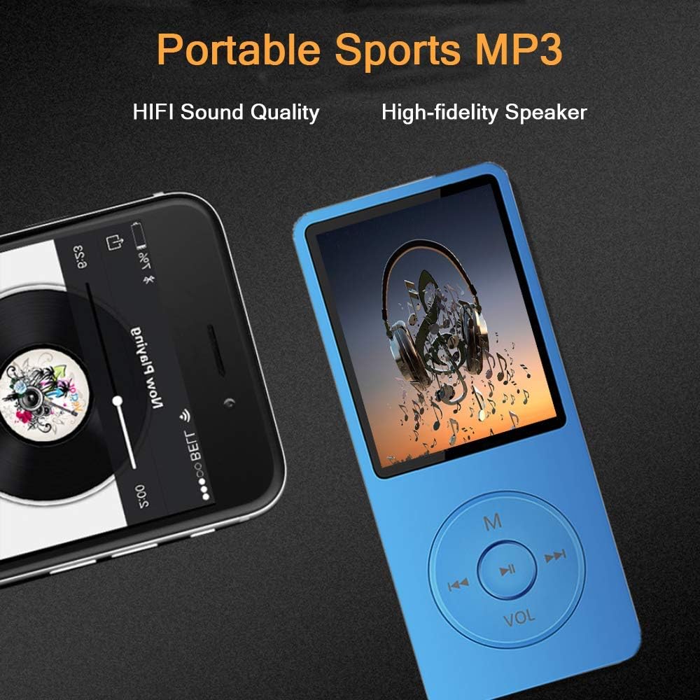 MP3 Player, Music Player with 16GB Micro SD Card, Build-in Speaker\...