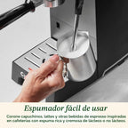 Cuisinart Espresso Bar Slim Coffee Máquina de café expreso, hace bebidas calientes o frías de calidad de café, incluyendo capuchino, lattes y bebidas extraídas en frío