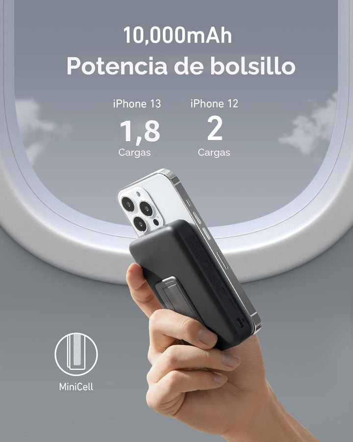 Anker Batería magnética 633, cargador portátil inalámbrico plegable...