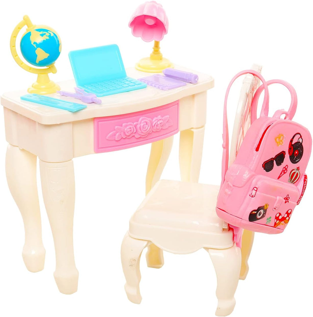 ENOCHT 19 piezas de muñeca niña accesorios escolares