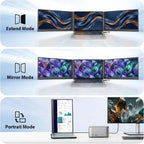 APILDELLA Extensor de pantalla triple para laptop de 15.6 pulgadas,...
