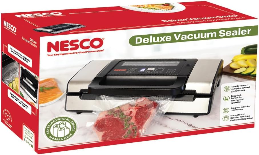 Envasadora de alimentos al vacío Nesco VS-01 - De color blanco, Plateado
