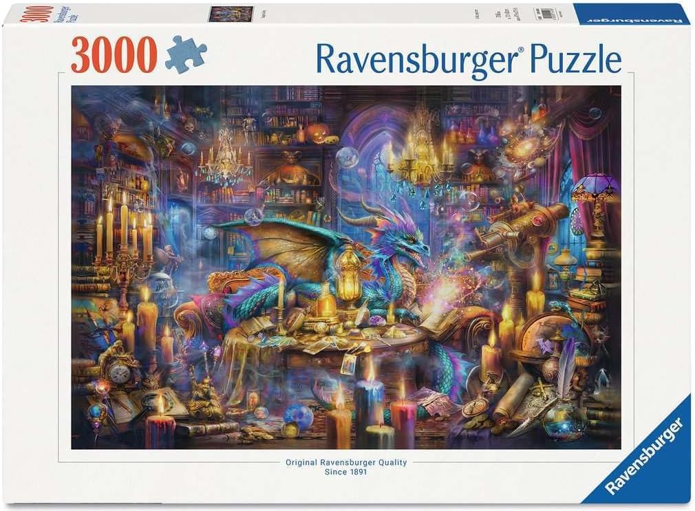 Ravensburger Dragon's Library - Rompecabezas de 3000 piezas para adultos