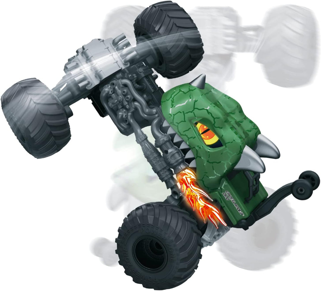 LEXiBOOK, Crosslander Dino, coche de dinosaurio con control remoto,...