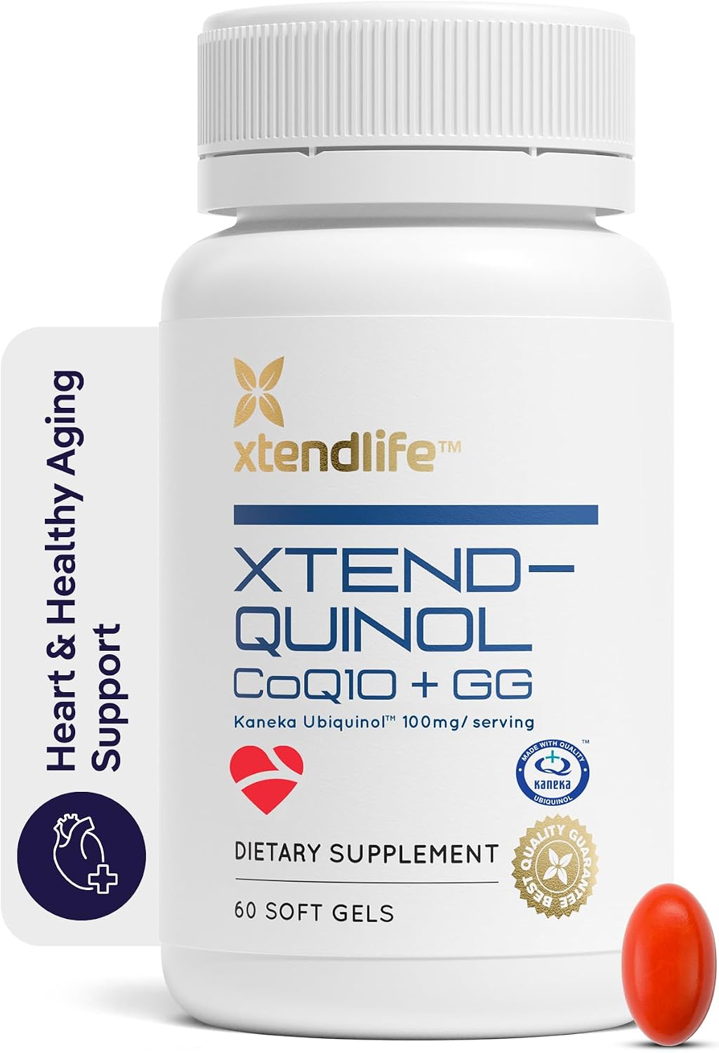 Xtendlife Xtend-Quinol CoQ10 Suplemento para la salud del corazón,...