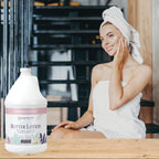 Ginger Lily Farms Botanicals Loción de mantequilla calmante para piel seca, Rosa susurrante