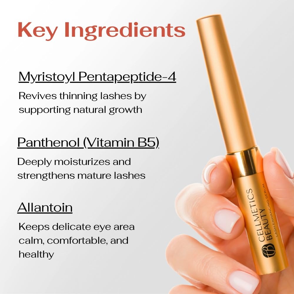 Cellmetics Beauty Peptide Lash Serum para el crecimiento de pestaña...