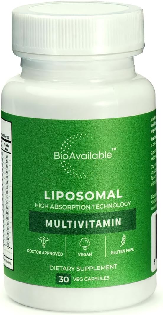Cápsula multivitamínica liposomal biodisponible | 30 Cápsulas | Abs...