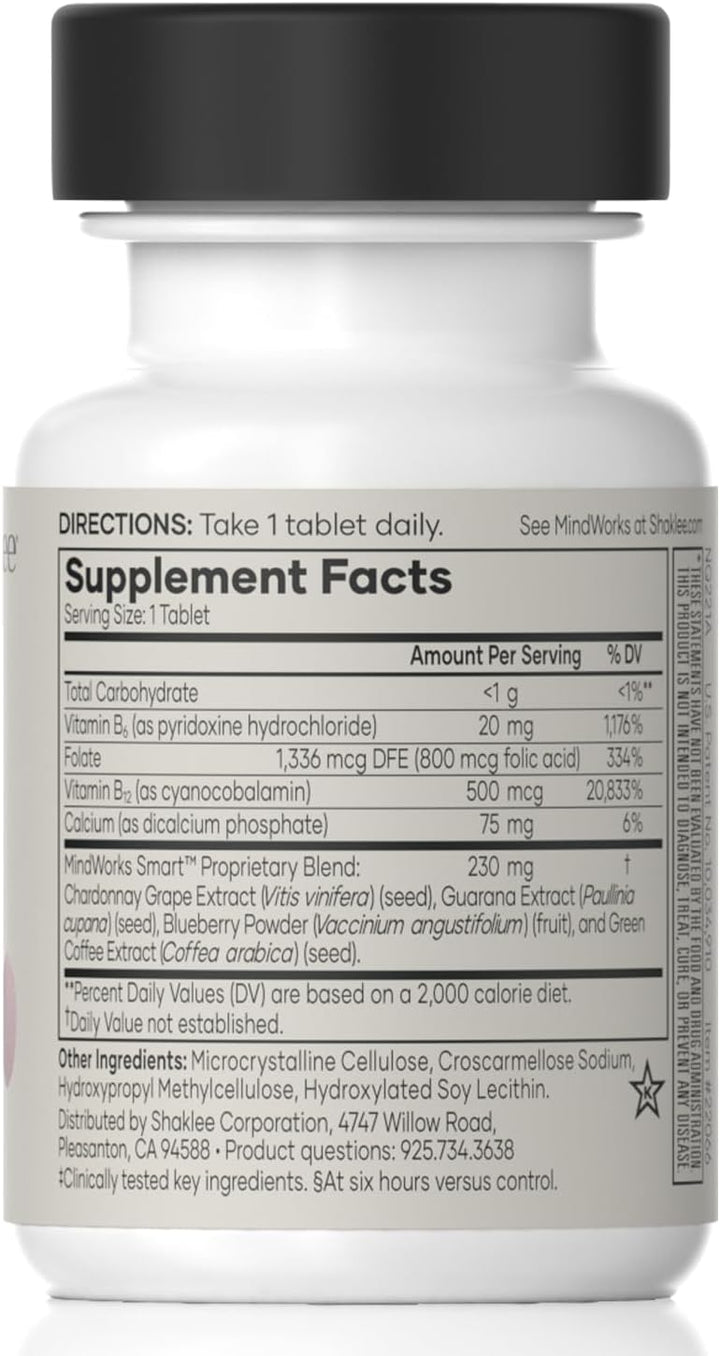 Shaklee MindWorks - Suplemento de salud cerebral para la nitidez y...