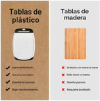 GORILLA GRIP Juego de 3 tablas de cortar, antideslizantes y no porosas