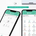 Sensibo Air - Controlador de aire acondicionado inteligente. Certificado Apple HomeKit. Instalación en 60 segundos. Mantiene características de confort y ahorro de energía. Compatible con Google