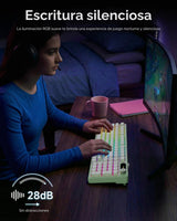 EWEADN V102 - Teclados inalámbricos, teclado para juegos de 98 tecl...