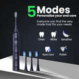 Marlincare - Cepillo de dientes eléctrico para adultos, cepillo de...