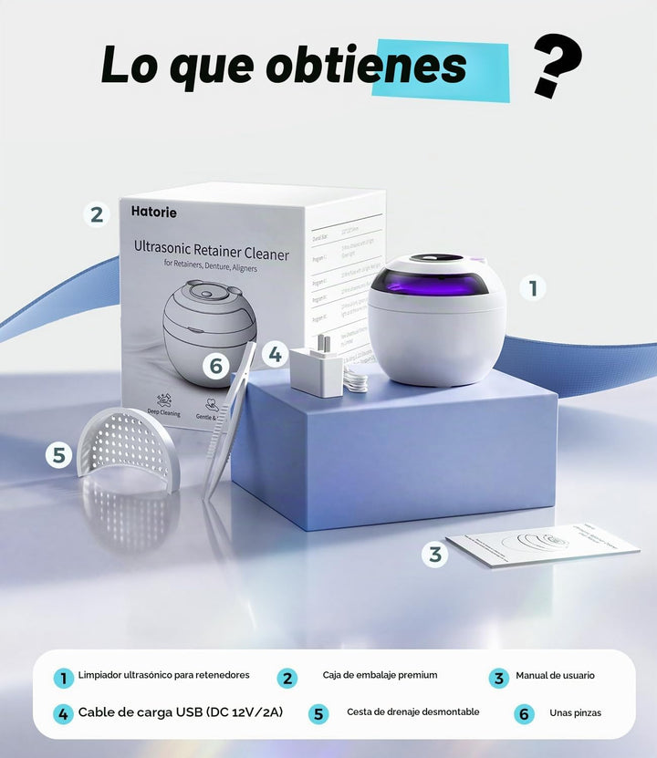 Máquina limpiadora ultrasónica de retenedores, cápsula de limpieza...