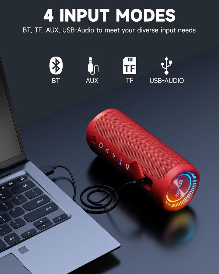 OHAYO - Bocina Bluetooth 5.3, portátil inalámbrica, impermeable IPX...