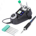 WEP 982-V Kit de Soldadura Micro con 5 puntas C245 para soldador, control de temperatura, modo de suspensión, apagado automático y pantalla LCD