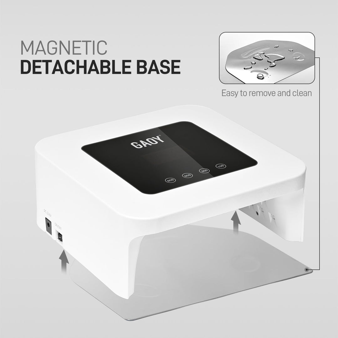 GAOY Lámpara de uñas LED UV inalámbrica para uñas de gel, luz UV re...
