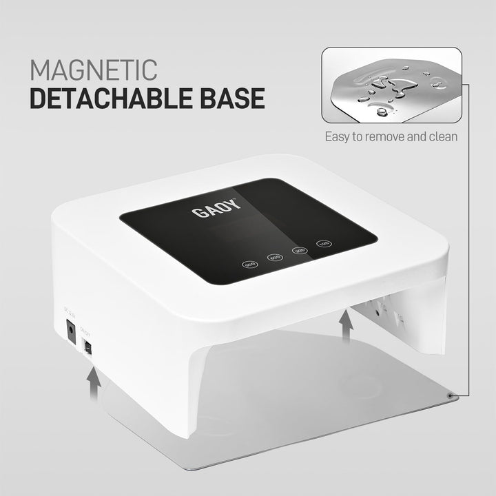 GAOY Lámpara de uñas LED UV inalámbrica para uñas de gel, luz UV re...