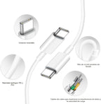Cargador de carga rápida para iPhone 18, 17, 16, 15, 3 unidades, cargador USB C y cable de 6 pies