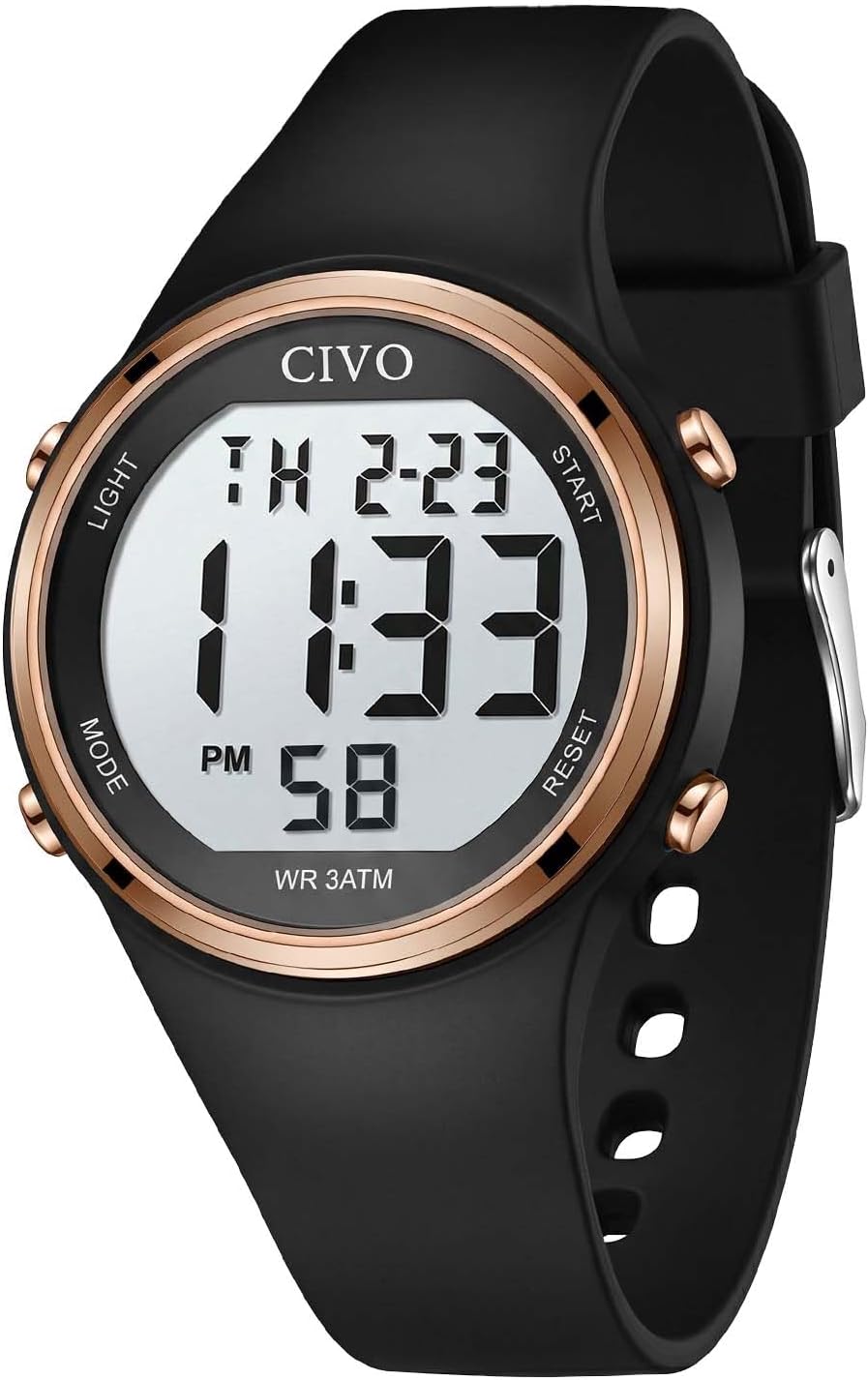 Relojes Deportivos CIVO para Mujer: Pantalla LCD Grande, Números de Fácil Lectura