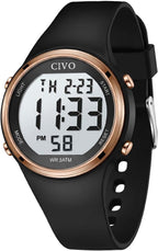 Relojes Deportivos CIVO para Mujer: Pantalla LCD Grande, Números de Fácil Lectura