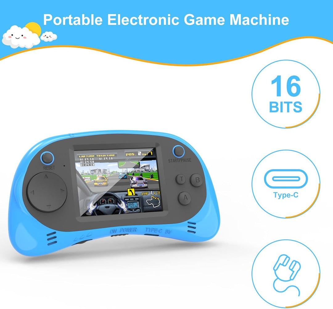 EASEGMER Reproductor de juegos de mano para niños, 220 juegos integ...