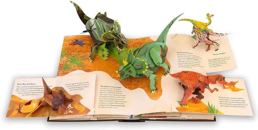 Enciclopedia interactiva de dinosaurios 3D - Libro de