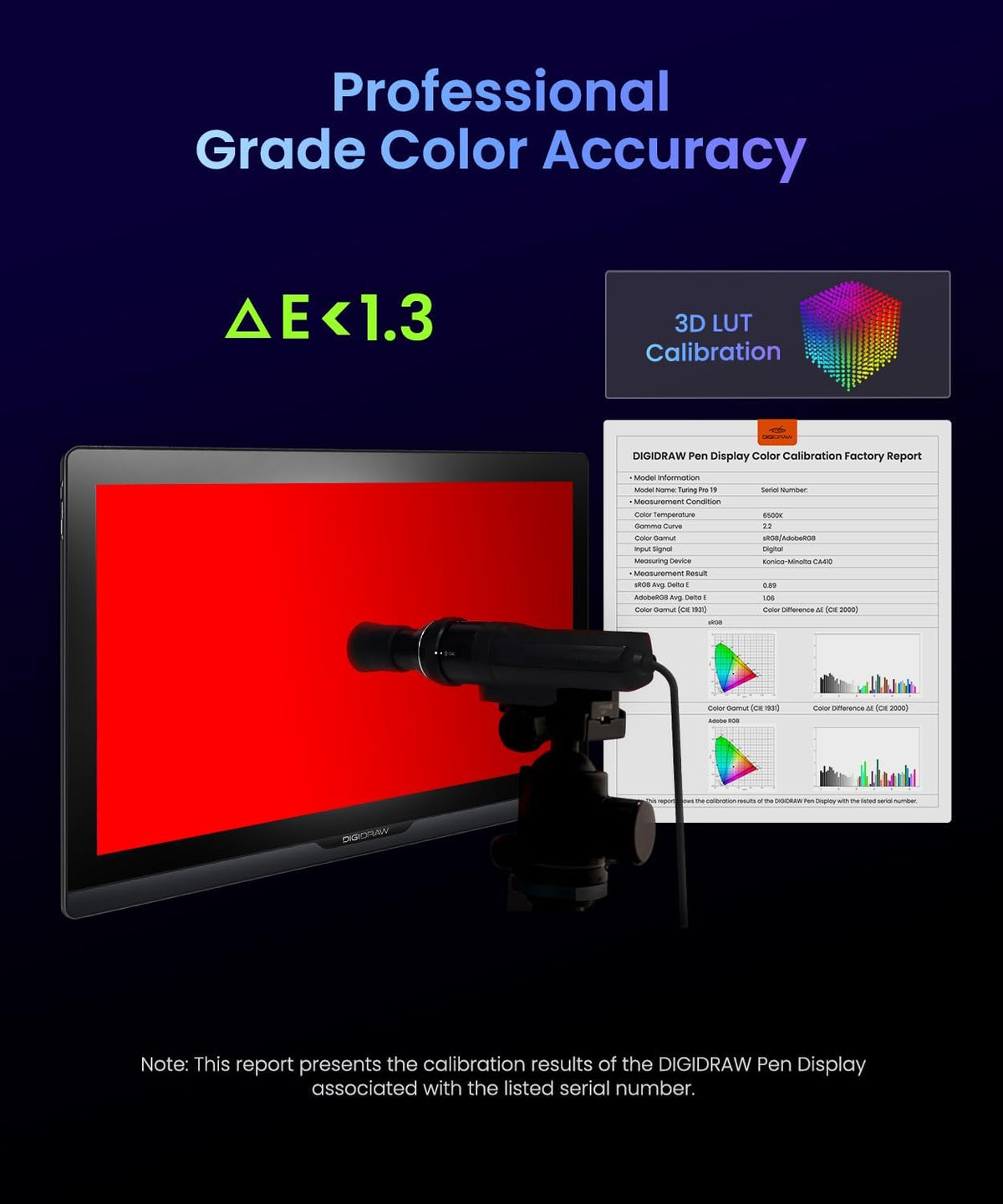 DIGIDRAW Turing Pro 19 18.4" Pantalla con lápiz 4K UHD 16K presión AG+AF