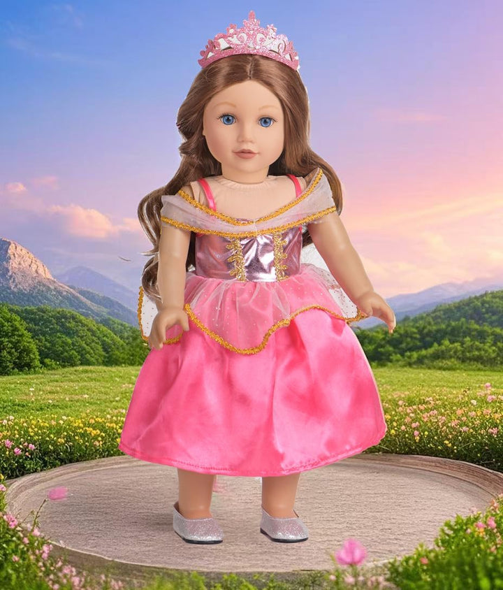 Sweet Dolly Ropa de muñeca de 18 pulgadas, 6 juegos de vestidos de...
